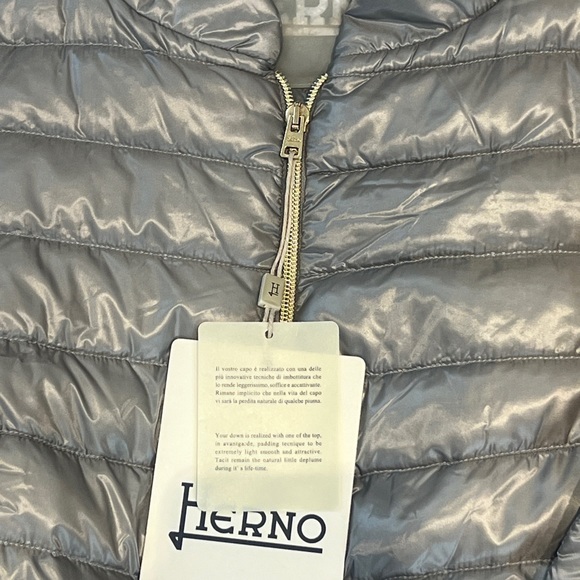 Herno grey classic fit padded down jacket i - Picture 5 of 6